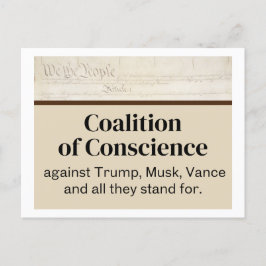 Vi the People Coalition of Conscience Ides Trump Vykort