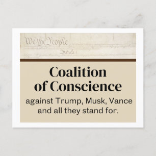 Vi the People Coalition of Conscience Ides Trump Vykort