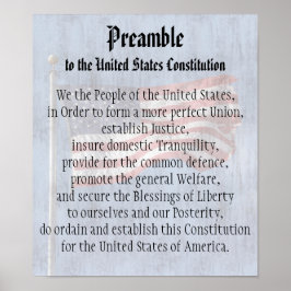Vi, The People, Preamble US Constitution Classroom Poster