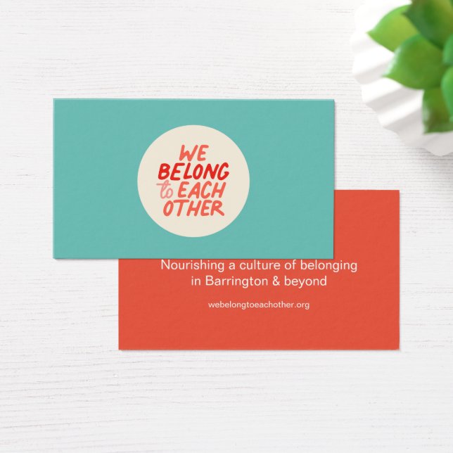 Vi tillhör varandra - Telefonkortet Visitkort (Skivbord)