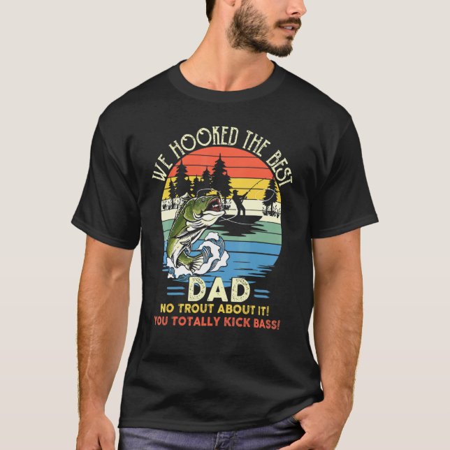 Vi tog det bästa Pappa-fisket. T Shirt (Framsida)