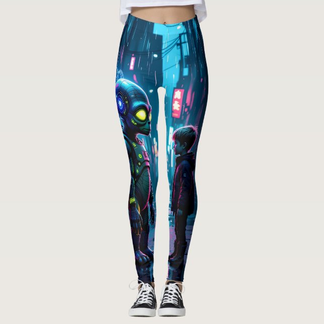 Vi träffar återigen Alien- och Boy-lag Leggings (Framsida)