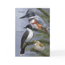 "Vi tre Kung Helgdag Bird Card