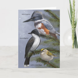 "Vi tre Kung Helgdag Bird Card Helgkort