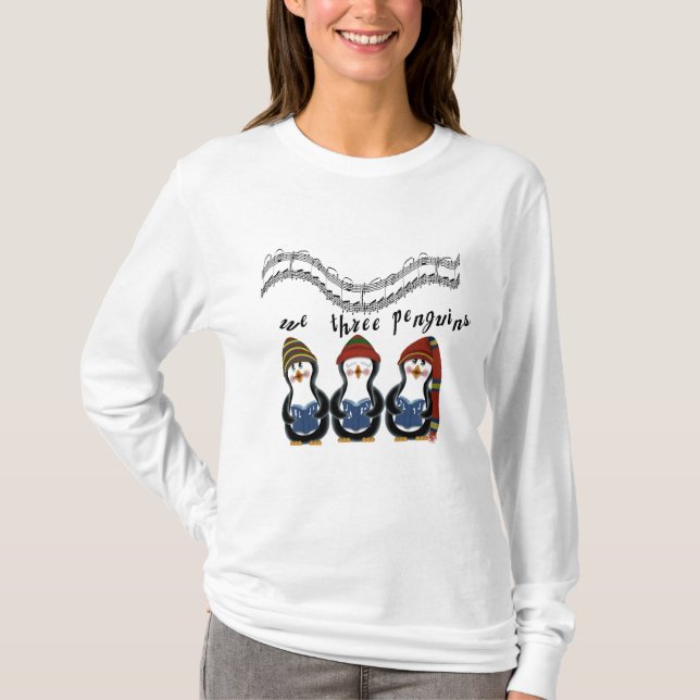 Vi tre Penguins Helgdag Tshirts och Gifts (Framsida)