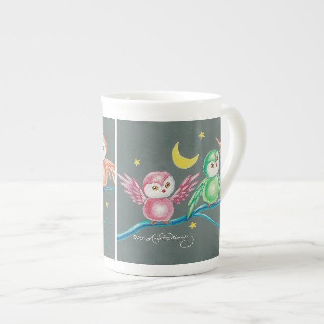 Vi Tre Ugglor Benporslin Mugg (Framsida höger)