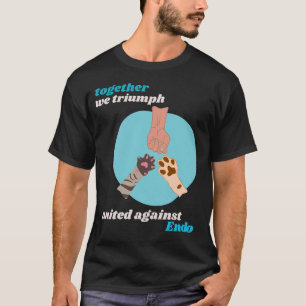 Vi triumferar tillsammans mot endometrios t shirt