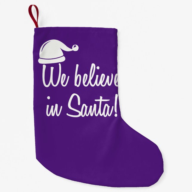 VI TROR I SANTA! Jullagret Liten Julstrumpa (Framsidan)