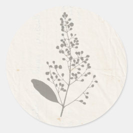 VI trycker på Chicen Shabby Garden Runt Klistermärke