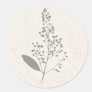VI trycker på Chicen Shabby Garden Runt Klistermärke