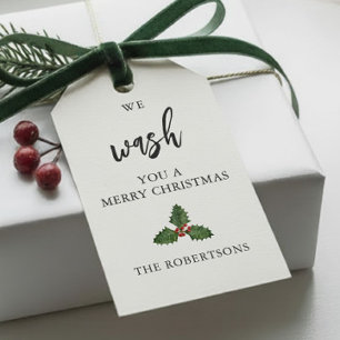 Vi Tvättar dig God jul, handsoap Presentetikett