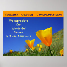 Vi uppskattar underbara sjuksköterskor som poster