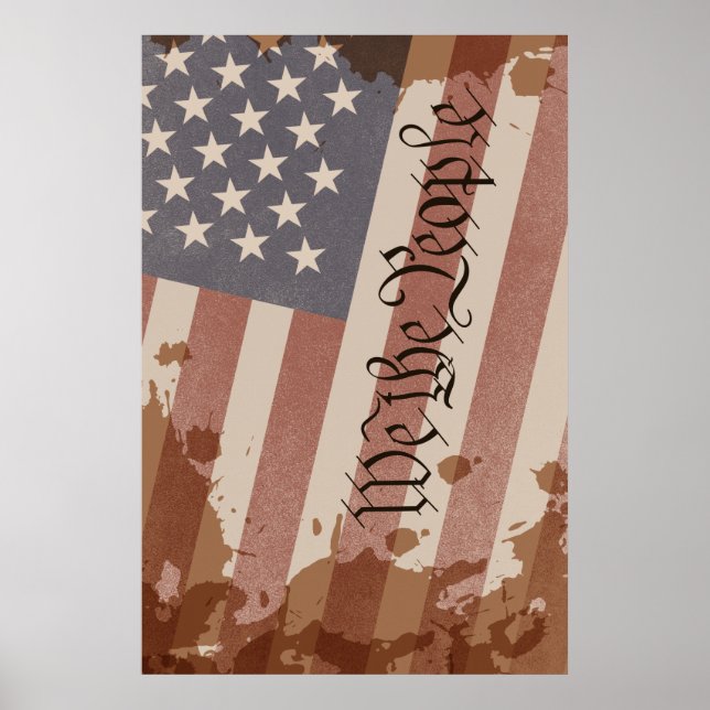 Vi USA:s folkförfattning Poster (Framsidan)
