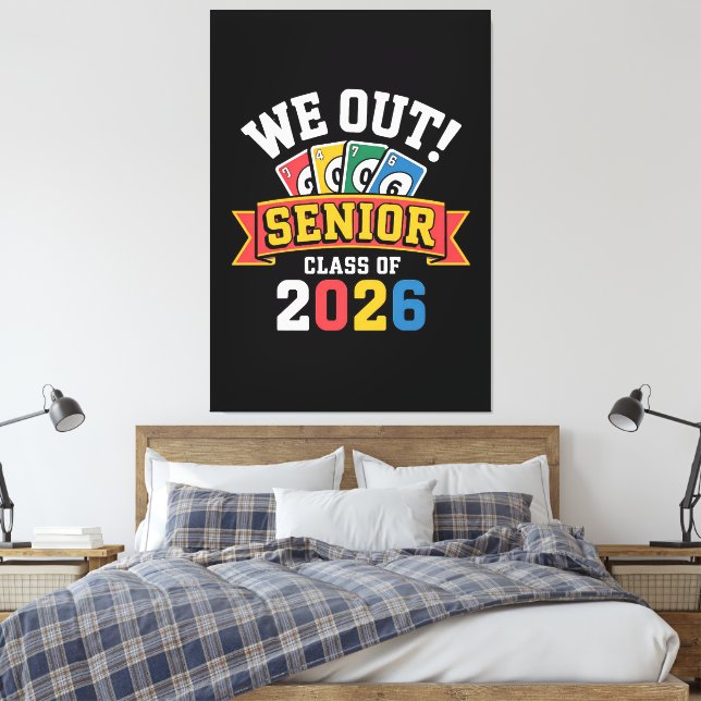 Vi Ut Seniorklass 2026 Canvastryck (Insitu (sovrum))