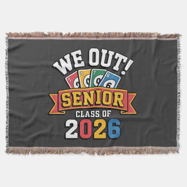 Vi Ut Seniorklass 2026 Filt (Framsidan)