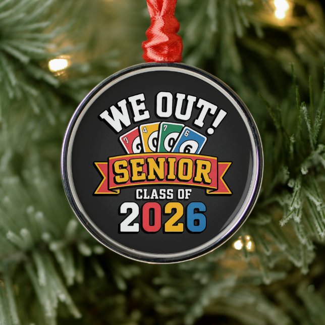 Vi Ut Seniorklass 2026 Julgransprydnad Metall (Träd)