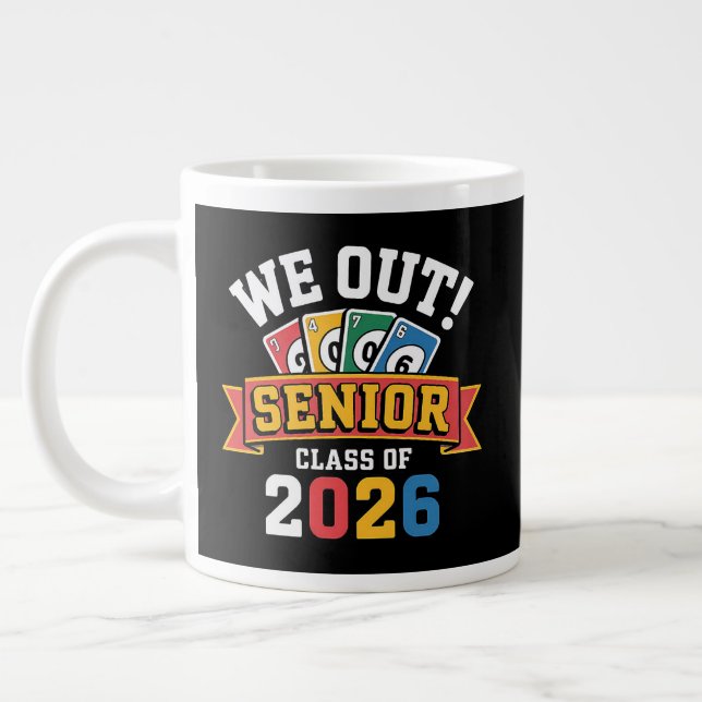 Vi Ut Seniorklass 2026 Jumbo Mugg (Vänster)