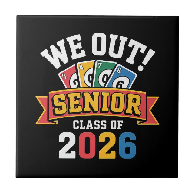 Vi Ut Seniorklass 2026 Kakelplatta (Framsidan)