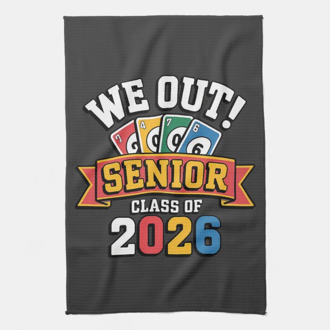 Vi Ut Seniorklass 2026 Kökshandduk (Vertikal)