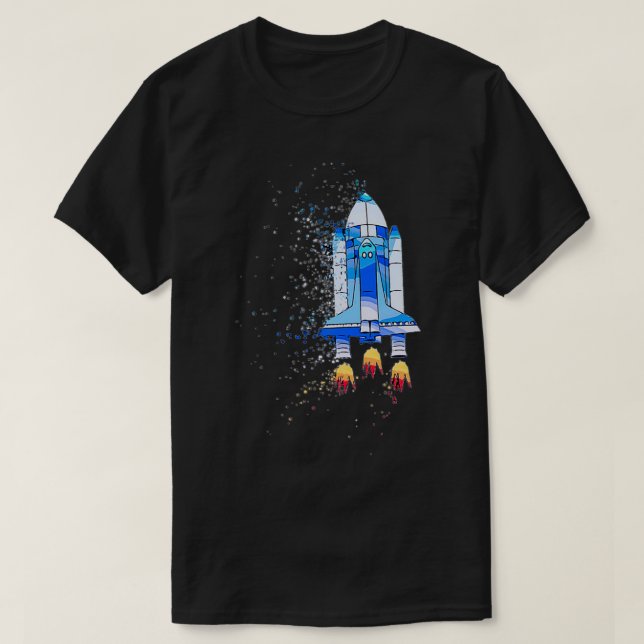 VI UT Space Shuttle STEM T Shirt (Design framsida)