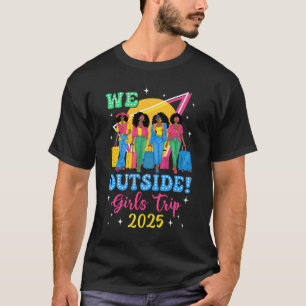 Vi utanför Girls Resa 2025 Afro Girls Black Women T Shirt