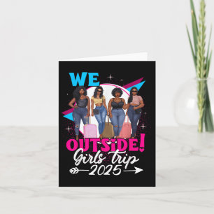 Vi utanför Girls Resa 2025 Afro Girls Black Womens Kort