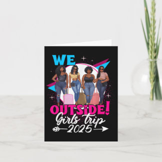 Vi utanför Girls Resa 2025 Afro Girls Black Womens Kort