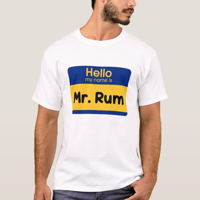 Vi uteslöt Soca "Mr Rum" Manar Shirt T Shirt (Framsida)