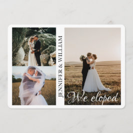 Vi utlöste ett meddelande om Photo Collage Bröllop Inbjudningar