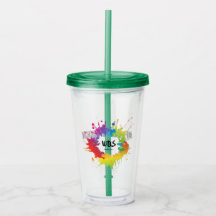 Vi utplånade Soca Fete Kopp med Färg Logotyp Take Away Mugg
