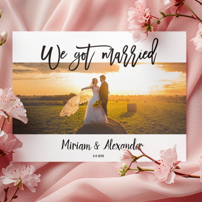 Vi valde postkort för utlysning av Bröllop Vykort (Skapare uppladdad)