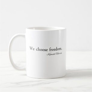 Vi väljer Freedoom Kamala Harris Kaffemugg