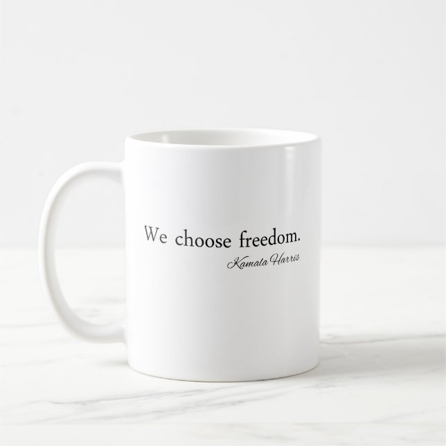 Vi väljer Freedoom Kamala Harris Kaffemugg (Vänster)