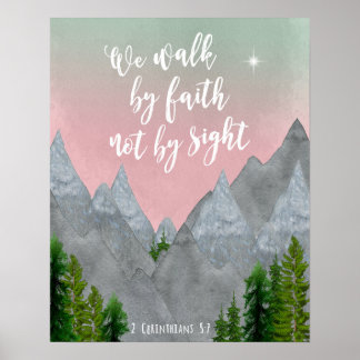 vi vandrar genom tro inte genom syn skriftställe poster