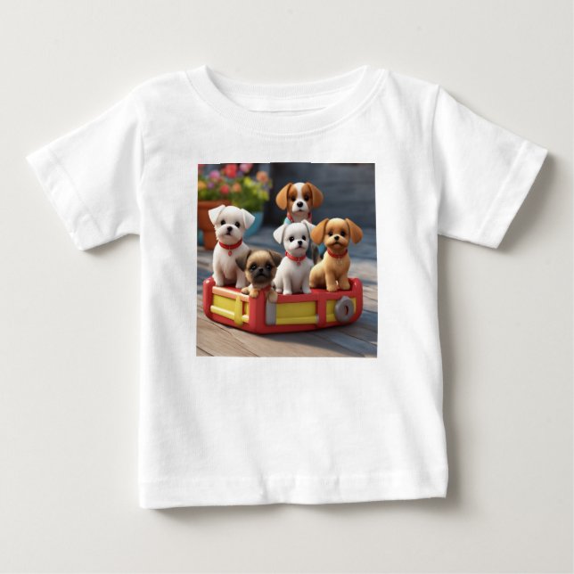 Vi väntar på godsakerna t shirt (Framsida)