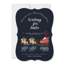 Vi väntar på Santa Ho! Ho! Ho! Winter-Helgdag