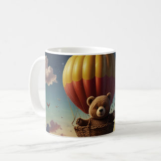 Vi väntar tidigt på brunbjörnen. kaffemugg