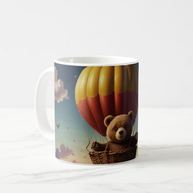 Vi väntar tidigt på brunbjörnen. kaffemugg (Framsida vänster)