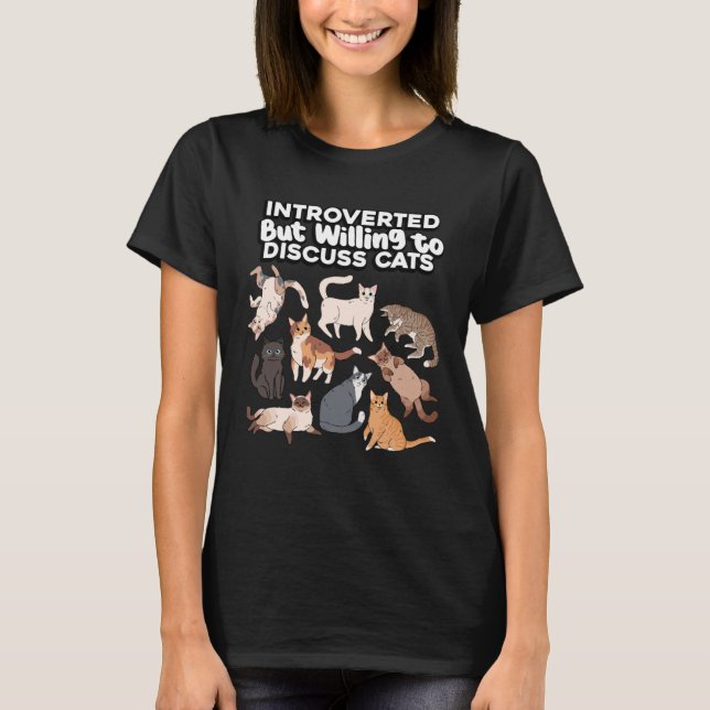 Vi var beredda att diskutera Cats Päls Kitten T Shirt (Framsida)