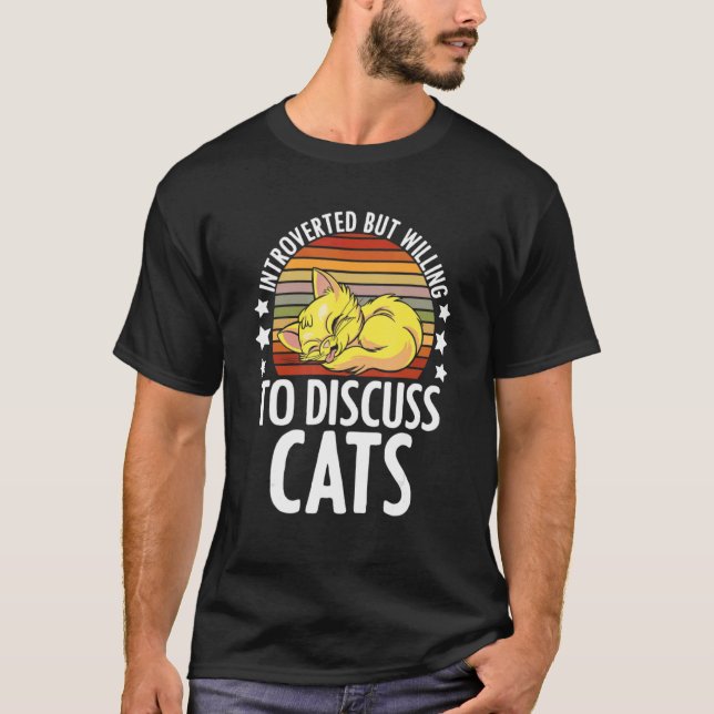 Vi var beredda att diskutera katter, citat Feli T Shirt (Framsida)