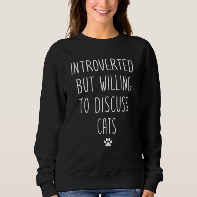 Vi var beredda att diskutera katter Kitten Pet T Shirt (Framsida)