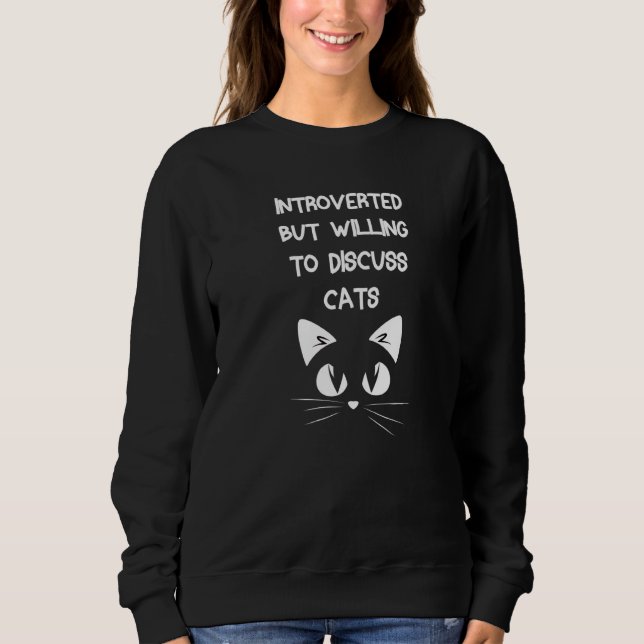 Vi var beredda att diskutera katter Kitten Pet T Shirt (Framsida)