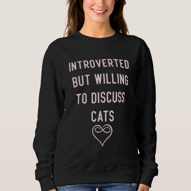 Vi var beredda att diskutera katter Kitten Pet T Shirt (Framsida)