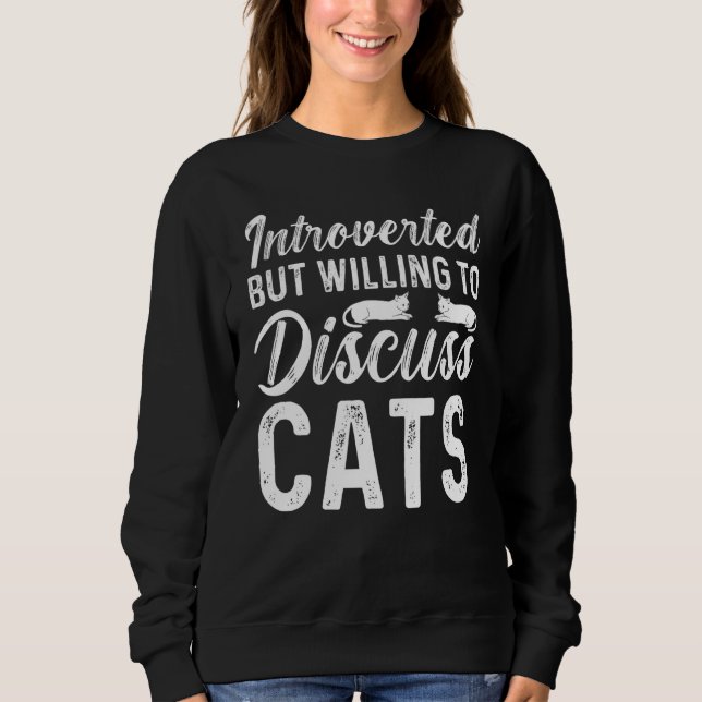 Vi var beredda att diskutera katter Kitten Pet T Shirt (Framsida)