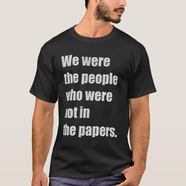 Vi var de som inte var med t shirt (Framsida)