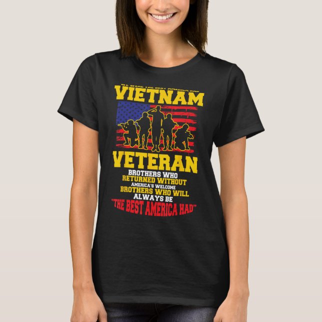 Vi var det bästa Amerika hade Vietnam Veteran T Shirt (Framsida)