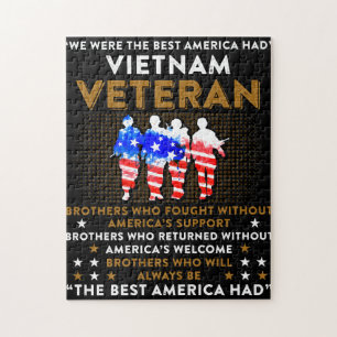 Vi var det bästa Amerika hade Vietnam Veteran TSh Pussel