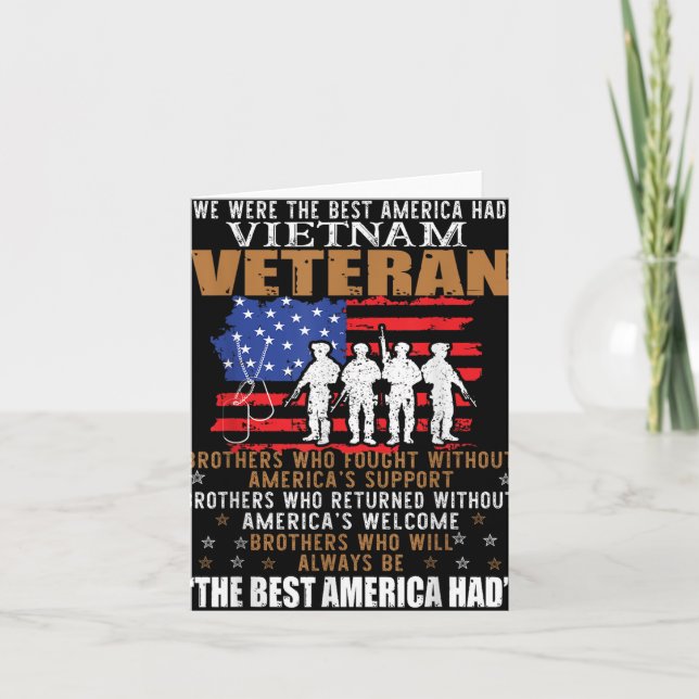 Vi var det bästa Amerika hade vietnamesisk veteran Kort (Framsida)