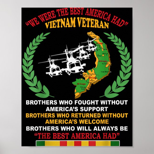 Vi var det bästa Amerika hade vietnamesisk veteran Poster (Framsidan)