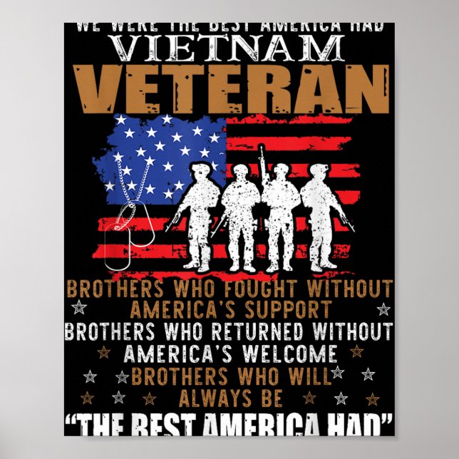 Vi var det bästa Amerika hade vietnamesisk veteran Poster (Framsidan)